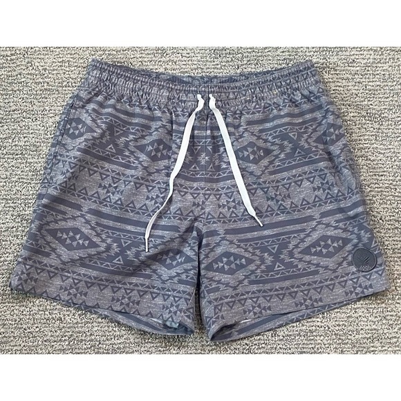 Chubbies The Quests Swim Trunks Aztec Print Lined Men's Size Medium 6 In. Inseam - Picture 1 of 7